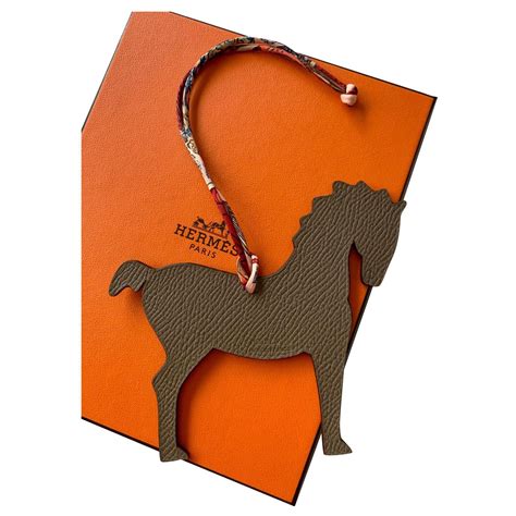 hermes mini bag charm|hermes leather horse bag charm.